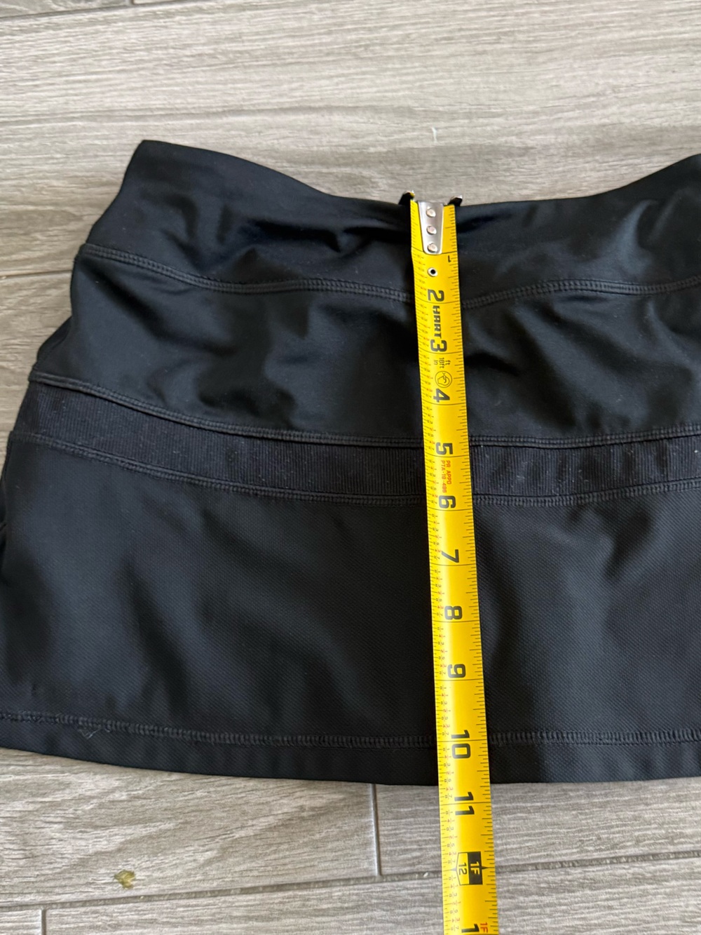 Nike|Black Athletic Skort,Micro skirt with White Swoosh•••Athleisure loungewear - Picture 10 of 12